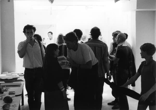 Opening at Gallery Sct. Agnes (Photo: Jesper Saietz, 1985)
