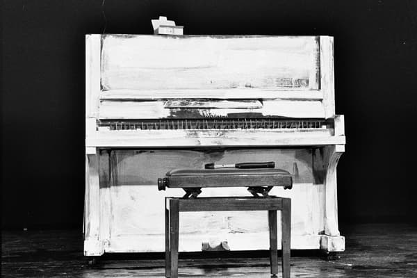 Piano Piece #1 & #2 by George Maciunas (Photo: Berty Skuber, 1985)
